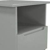 Henshaw 1 Drawer Lamp Table Dusk Grey from Roseland Furniture