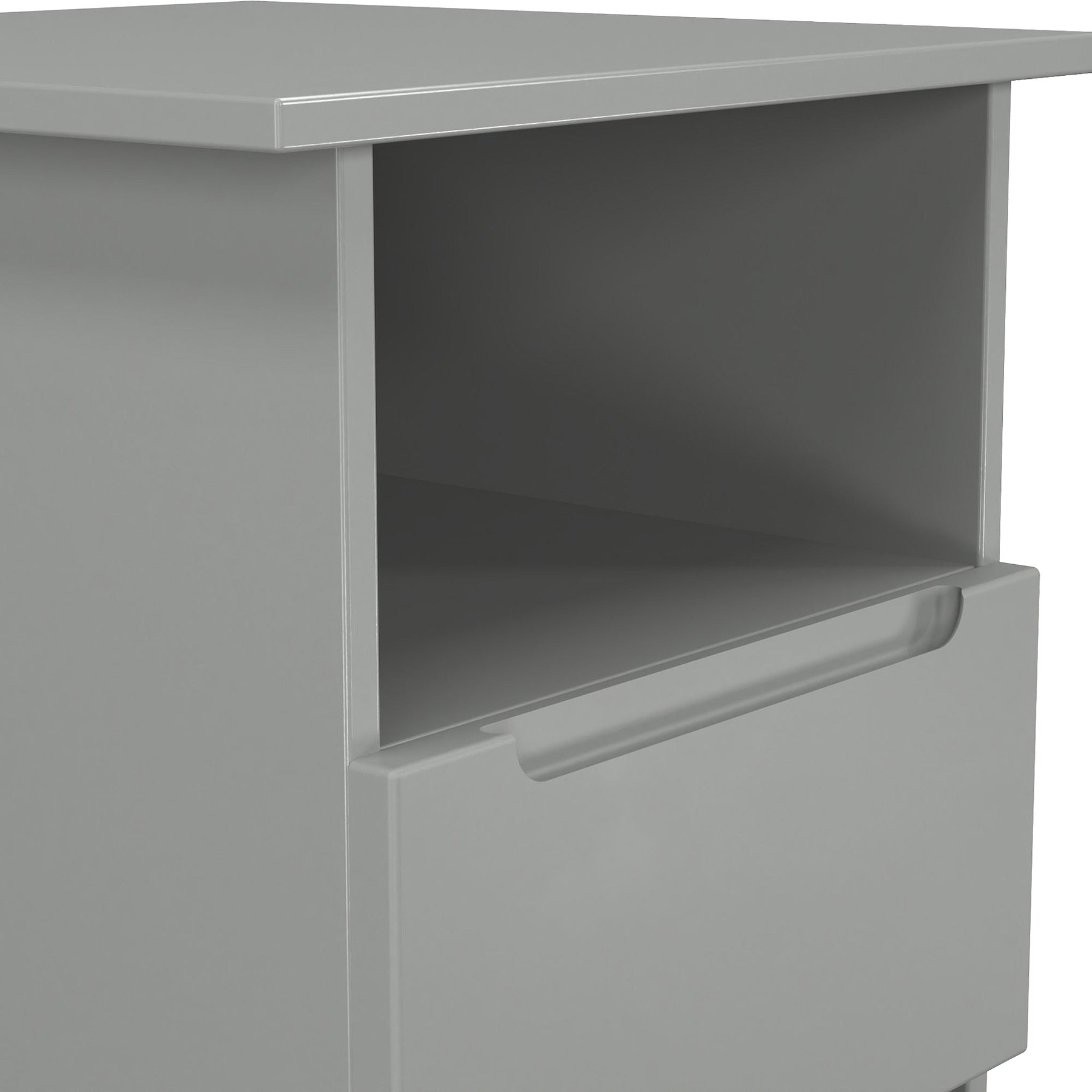 Henshaw 1 Drawer Lamp Table Dusk Grey from Roseland Furniture