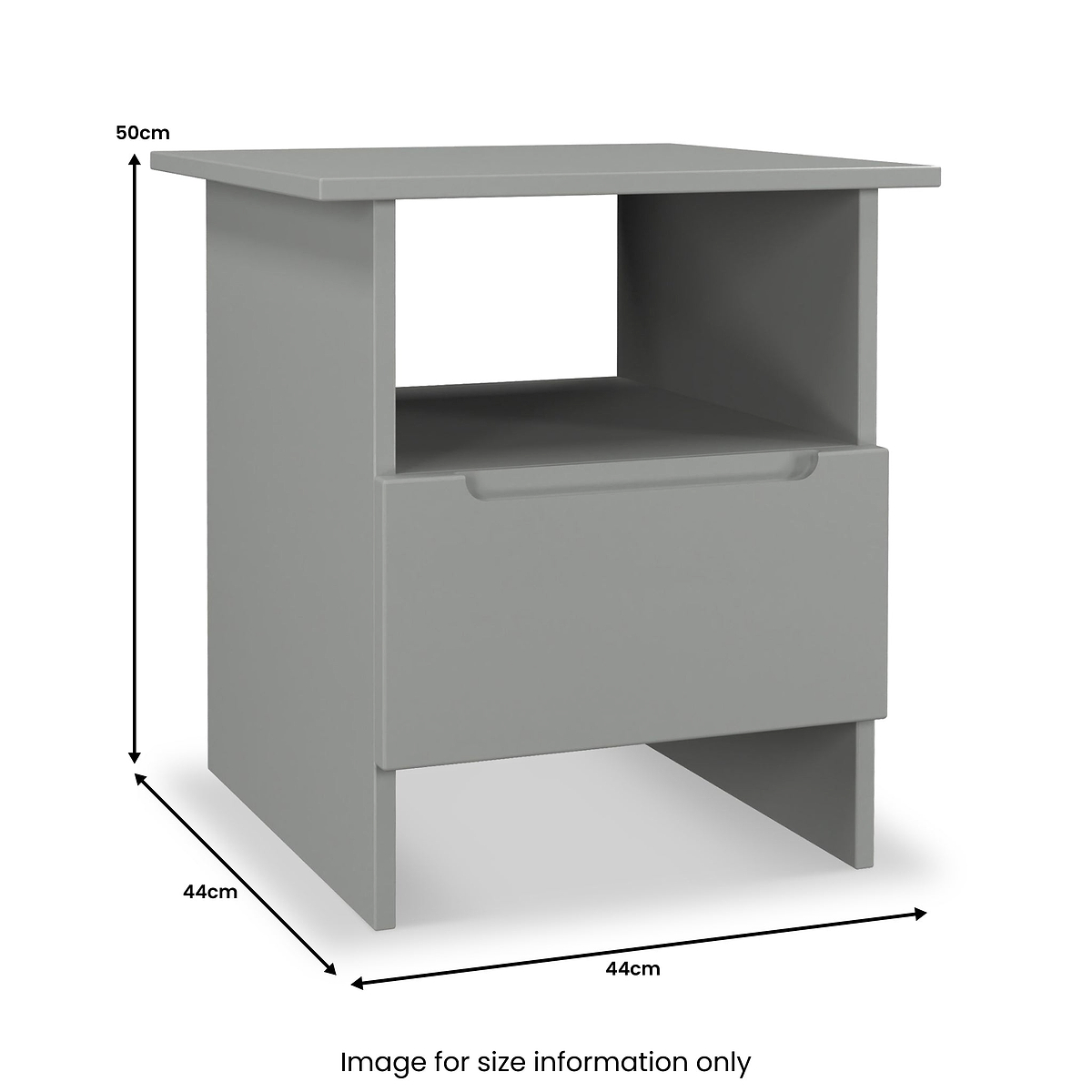 Henshaw 1 Drawer Lamp Table Dusk Grey from Roseland Furniture
