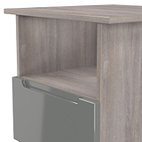 Henshaw Grey Oak 1 Drawer Lamp Table from Roseland Furniture