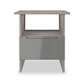 Henshaw Grey Oak 1 Drawer Lamp Table from Roseland Furniture