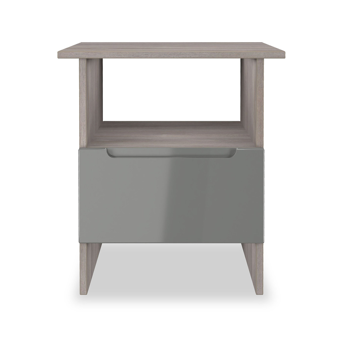 Henshaw Grey Oak 1 Drawer Lamp Table from Roseland Furniture