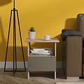 Henshaw Grey Oak 1 Drawer Lamp Table from Roseland Furniture