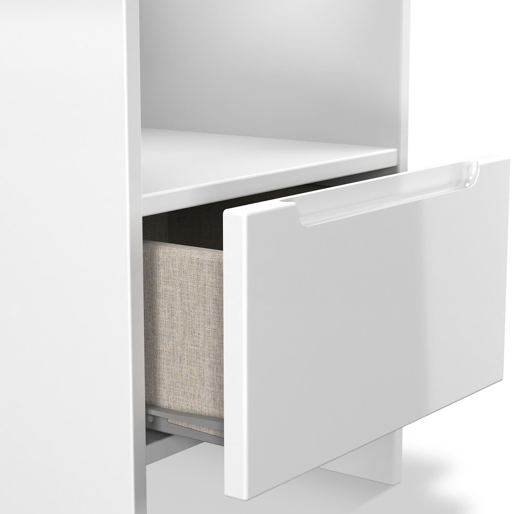 Henshaw 1 Drawer Lamp Table White from Roseland Furniture