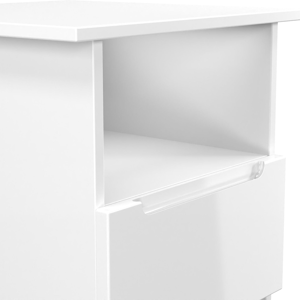 Henshaw 1 Drawer Lamp Table White from Roseland Furniture
