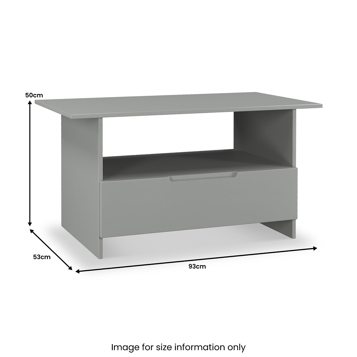 Henshaw 1 Drawer Coffee Table Dusk Grey from Roseland Furniture