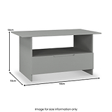 Henshaw 1 Drawer Coffee Table Dusk Grey from Roseland Furniture