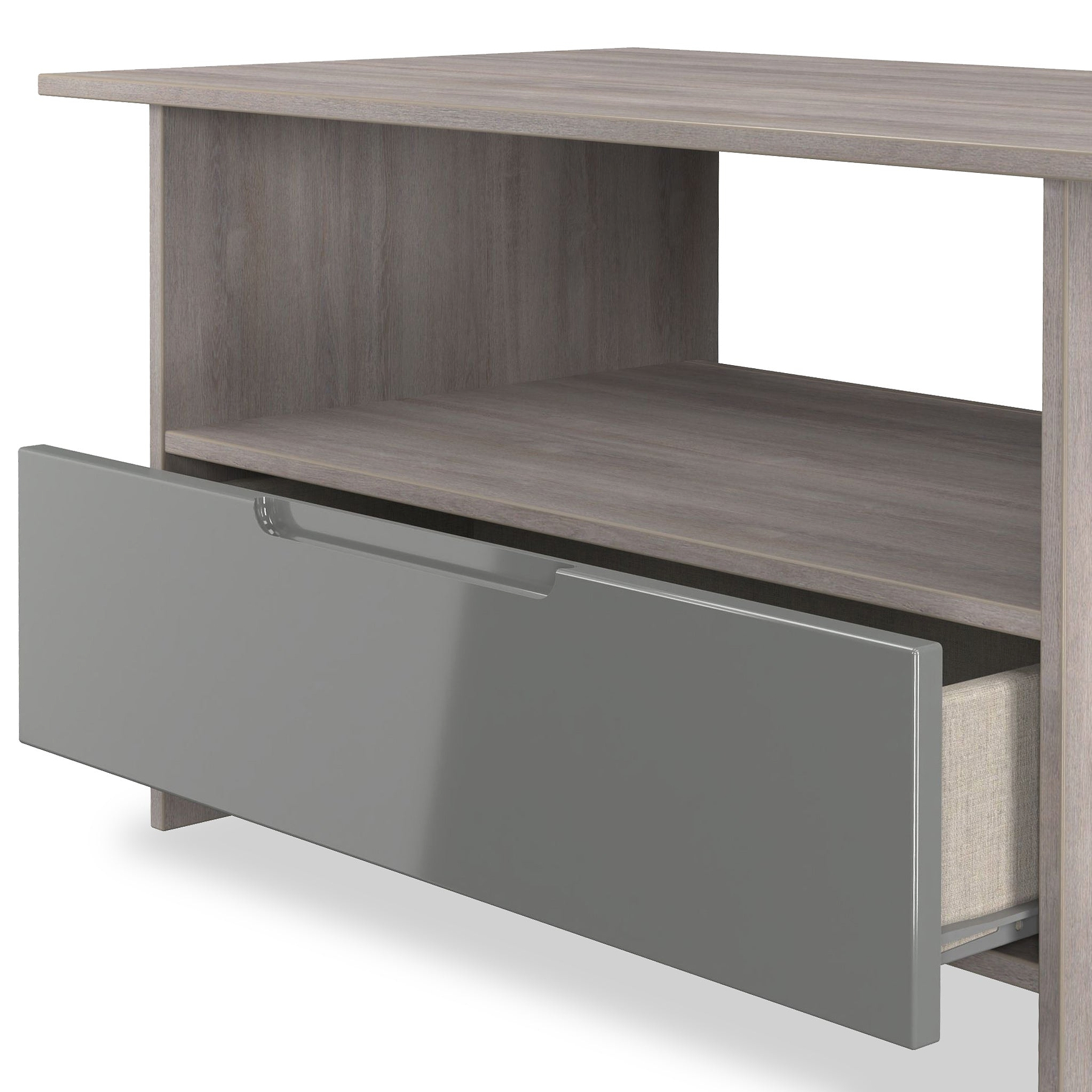 Henshaw Grey Oak 1 Drawer Coffee Table from Roseland Furniture