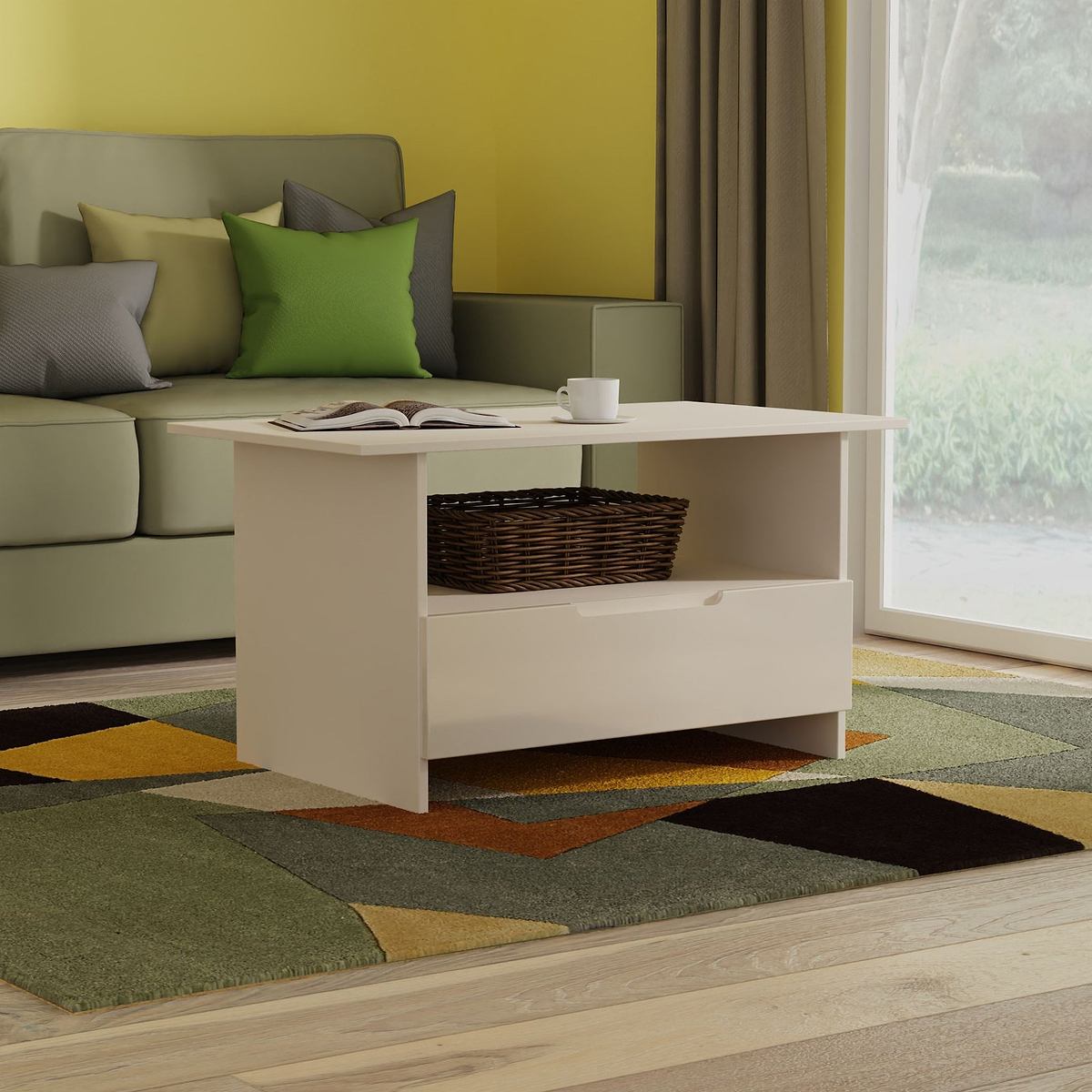 Henshaw Cashmere 1 Drawer Coffee Table from Roseland Furniture