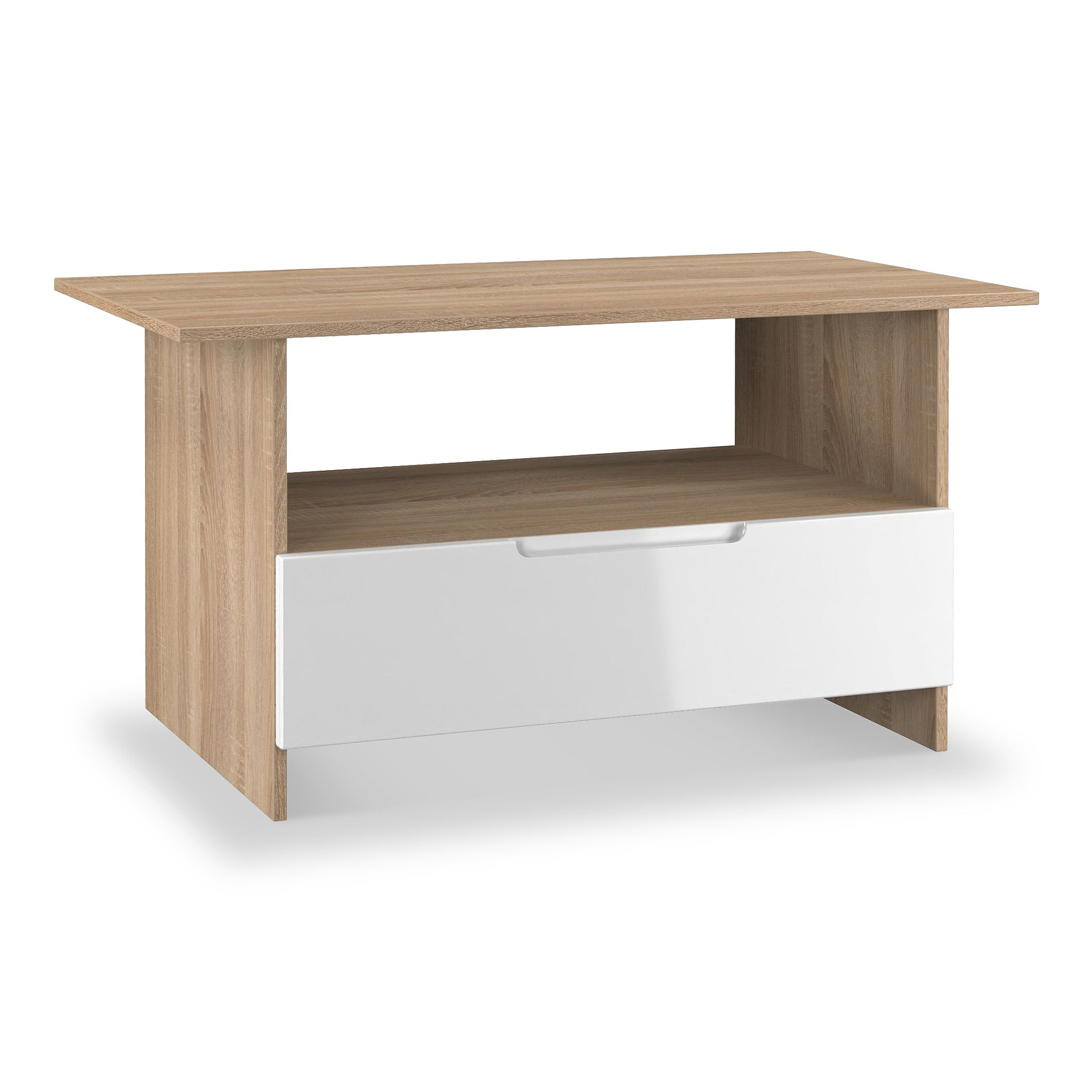 Henshaw 1 Drawer Coffee Table White Oak from Roseland Furniture