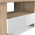 Henshaw 1 Drawer Coffee Table White Oak from Roseland Furniture