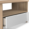 Henshaw 1 Drawer Coffee Table White Oak from Roseland Furniture