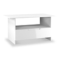 Henshaw 1 Drawer Coffee Table White Side1 from Roseland Furniture