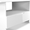 Henshaw 1 Drawer Coffee Table White Side1 from Roseland Furniture