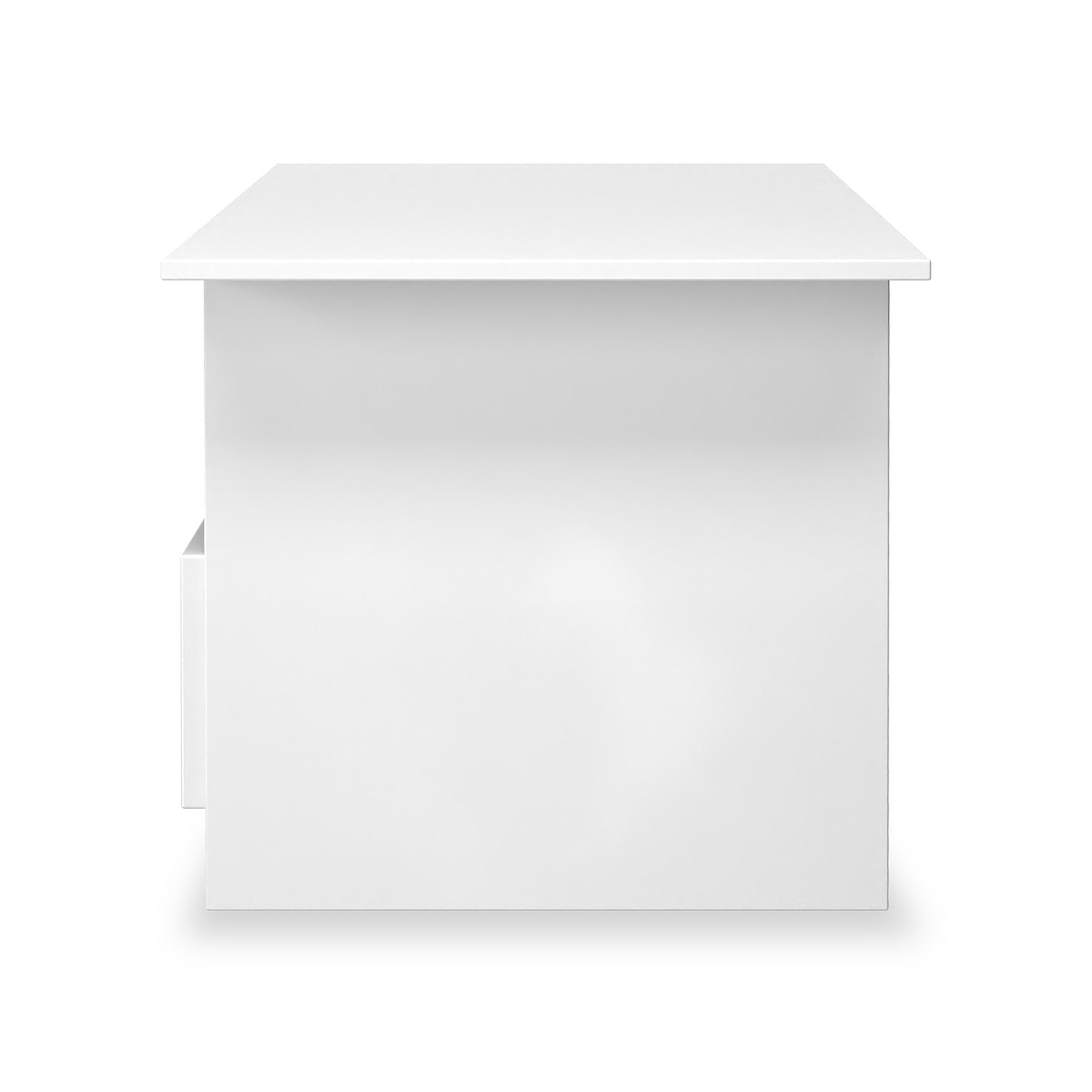 Henshaw 1 Drawer Coffee Table White Side1 from Roseland Furniture