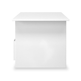 Henshaw 1 Drawer Coffee Table White Side1 from Roseland Furniture