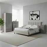 Henshaw Grey Oak 3 Piece Bedroom Furniture Set from Roseland Furniture