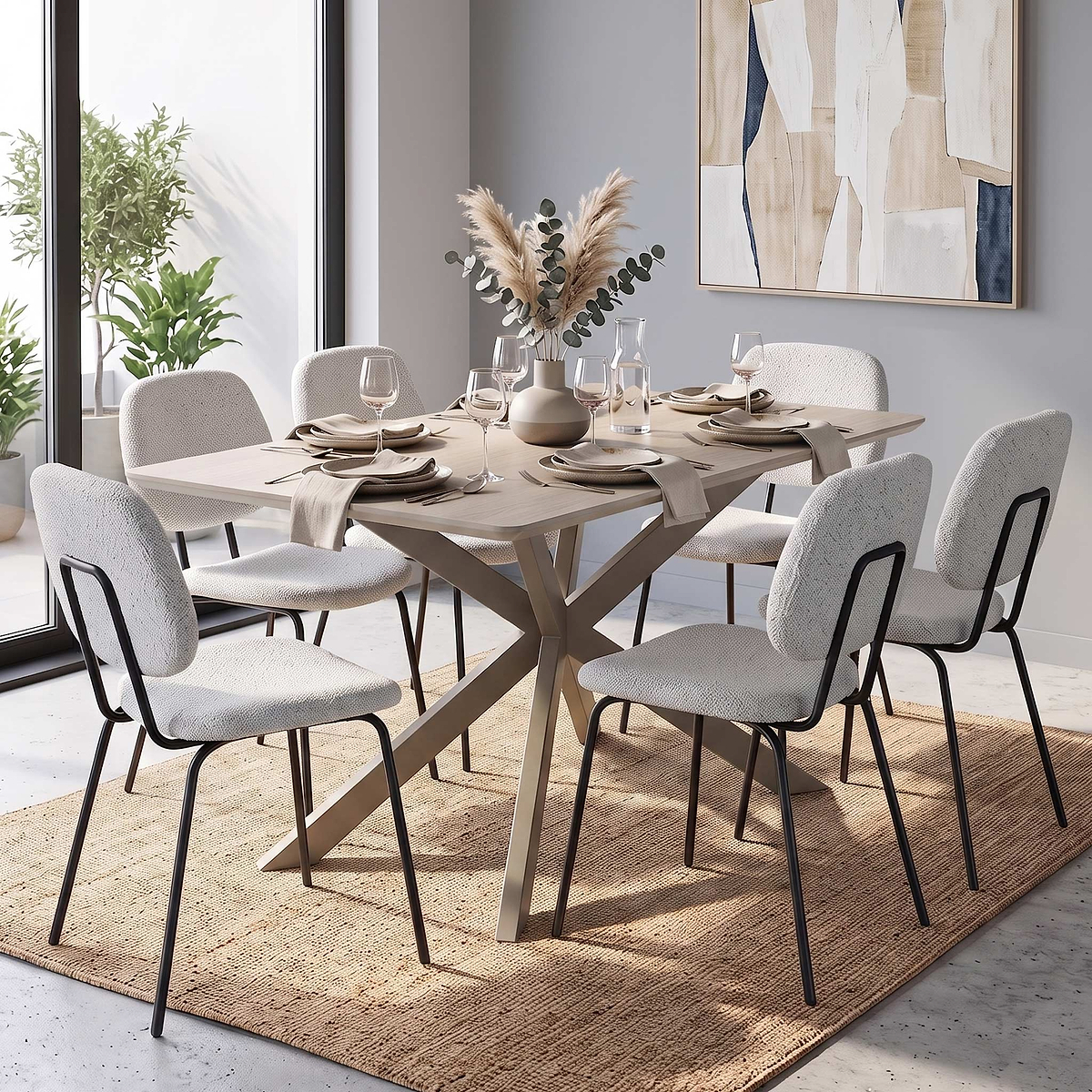 Hadley 160cm Dining Table from Roseland Furniture