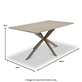 Hadley 160cm Dining Table from Roseland Furniture