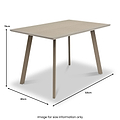 Hadley 120cm Dining Table from Roseland Furniture