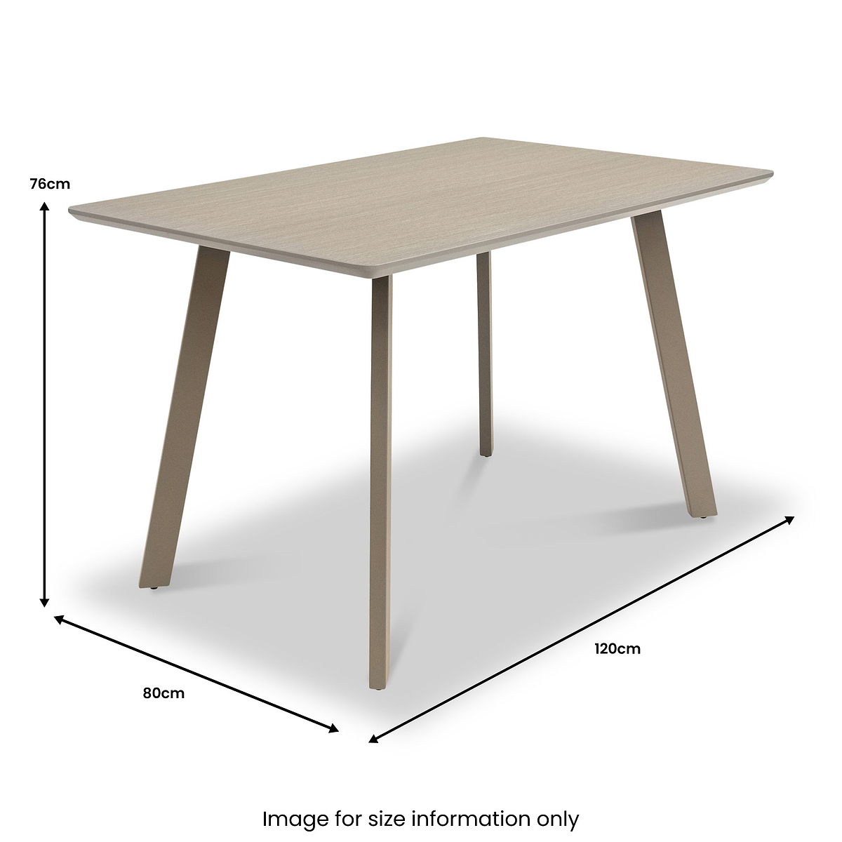 Hadley 120cm Dining Table from Roseland Furniture