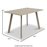 Hadley 120cm Dining Table from Roseland Furniture