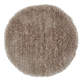 Newton Deluxe Shaggy Silver Circular Rug from Roseland Furniture