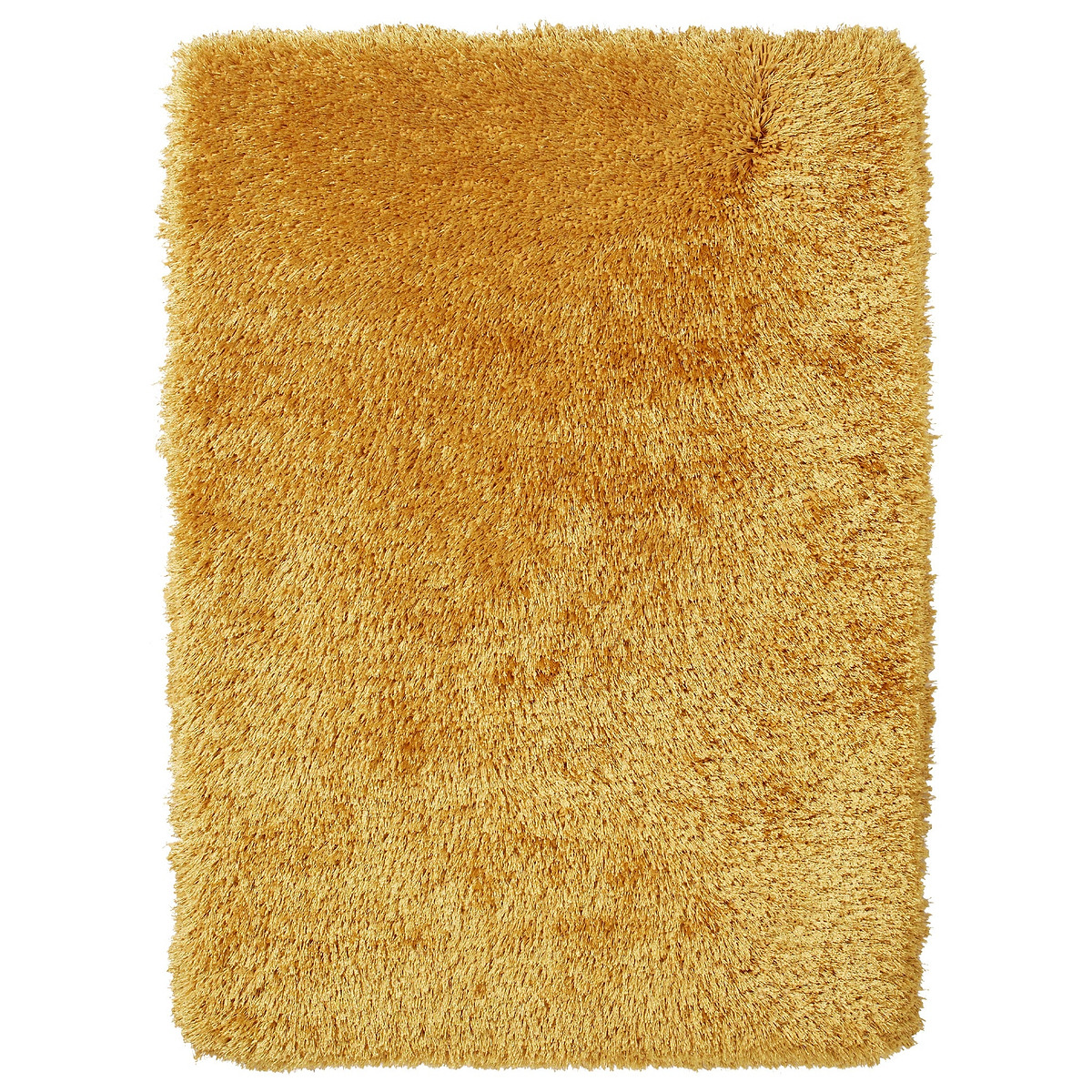 Newton Yellow Deluxe Shaggy Rug from Roseland Furniture