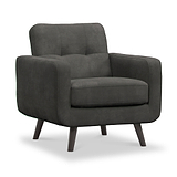 Morgan Armchair Graphite Close1 from Roseland Furniture