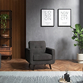 Morgan Armchair Graphite Close1 from Roseland Furniture