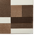 Regis Beige Brown Geometric Cube Rug