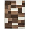 Regis Beige Brown Geometric Cube Rug from Roseland Furniture