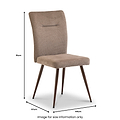 Henrik-Soft-Touch-Cross-Weave-Fabric-Dining-Chair from Roseland Furniture