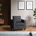 Myles Grey Fabric Armchair from Roseland Furniture