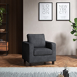 Myles Grey Fabric Armchair from Roseland Furniture