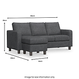 Myles Reversible Chaise Sofa dimensions