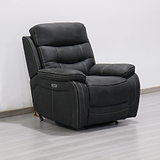 Stanford Charcoal Dual Motor Power Reclining Armchair from Roseland Furniture