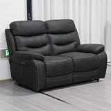 Stanford Charcoal Dual Motor Power Reclining 2 Seater Sofa from Roseland Furniture