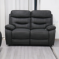 Stanford Charcoal Dual Motor Power Reclining 2 Seater Sofa from Roseland Furniture