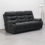 Stanford Charcoal Dual Motor Power Reclining 3 Seater Sofa from Roseland Furniture