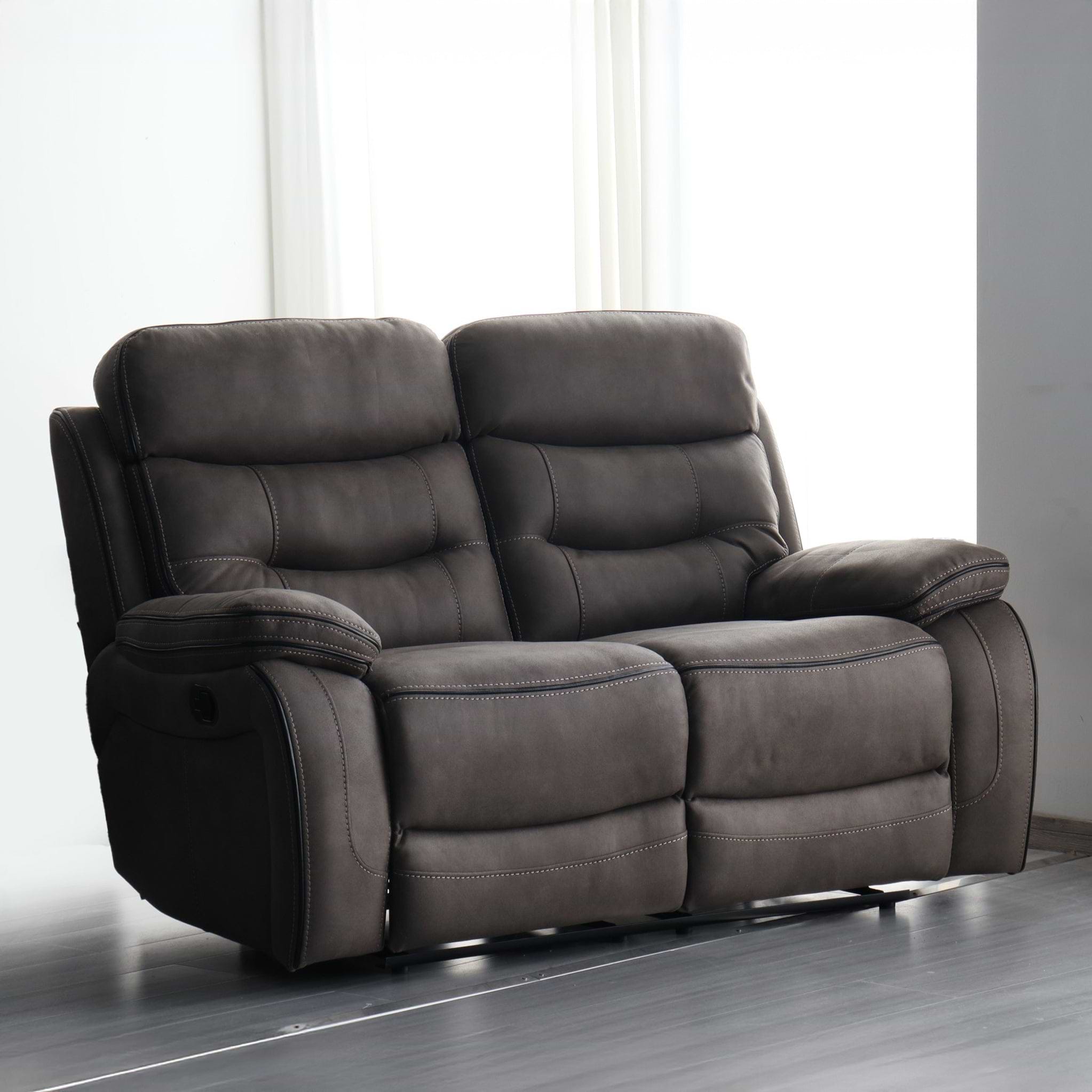 Stanford Light Charcoal Dual Motor Power Reclining 2 Seater Sofa from Roseland Furniture