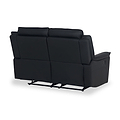 Alden Black Leather Recliner 2 Seater Sofa from Roseland Furniture