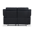 Alden Black Leather Recliner 2 Seater Sofa from Roseland Furniture