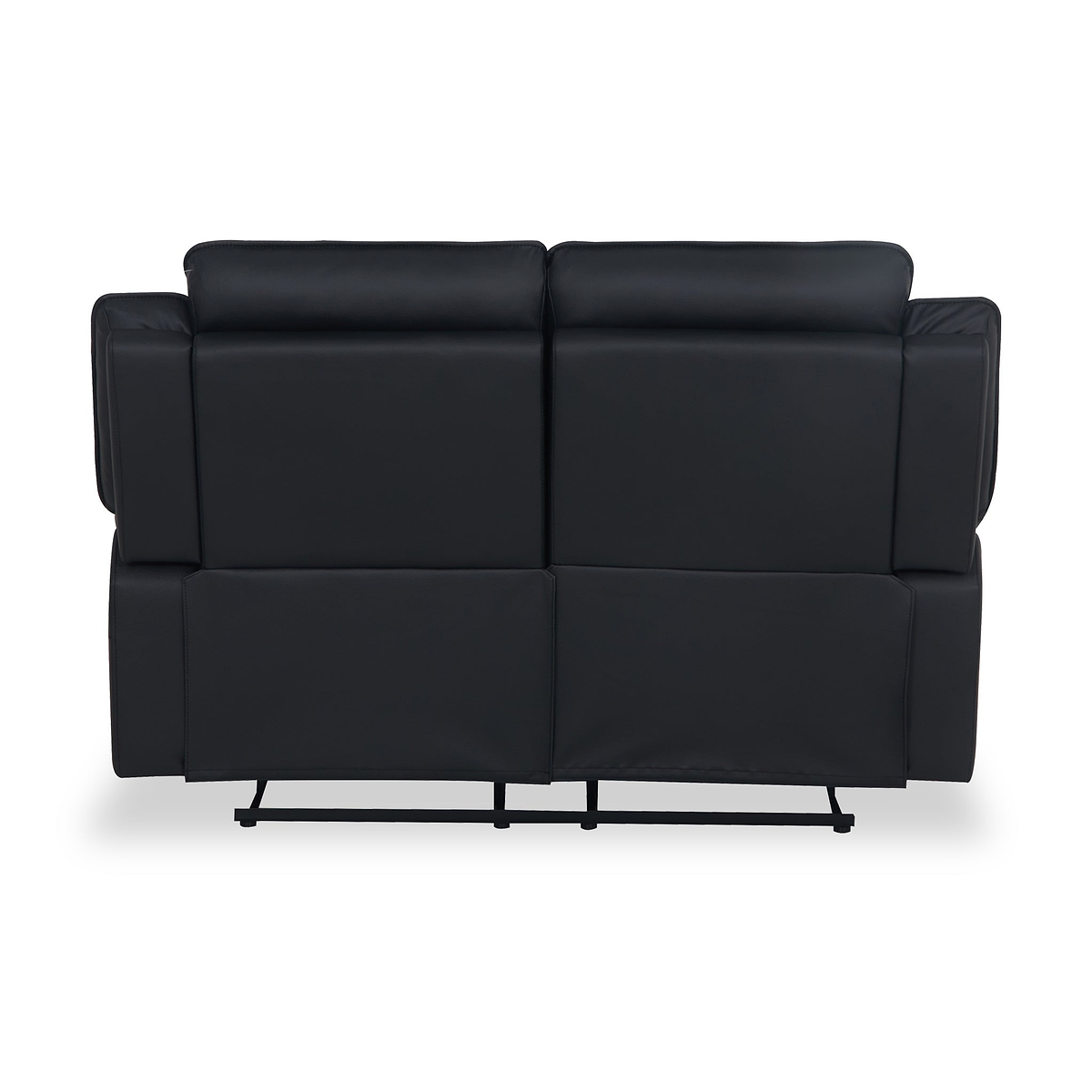 Alden Black Leather Recliner 2 Seater Sofa from Roseland Furniture