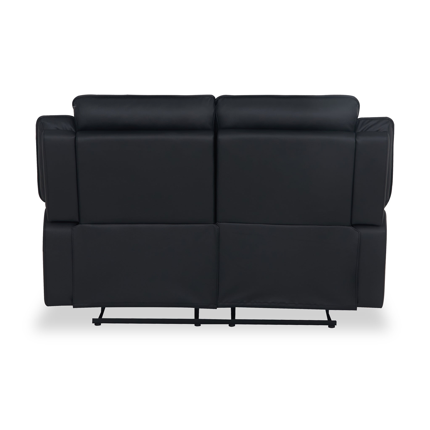 Alden Black Leather Recliner 2 Seater Sofa from Roseland Furniture