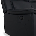 Alden Black Leather Recliner 2 Seater Sofa from Roseland Furniture