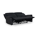 Alden Black Leather Recliner 3 Seater Sofa from Roseland Furniture