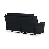 Alden Black Leather Recliner 3 Seater Sofa from Roseland Furniture
