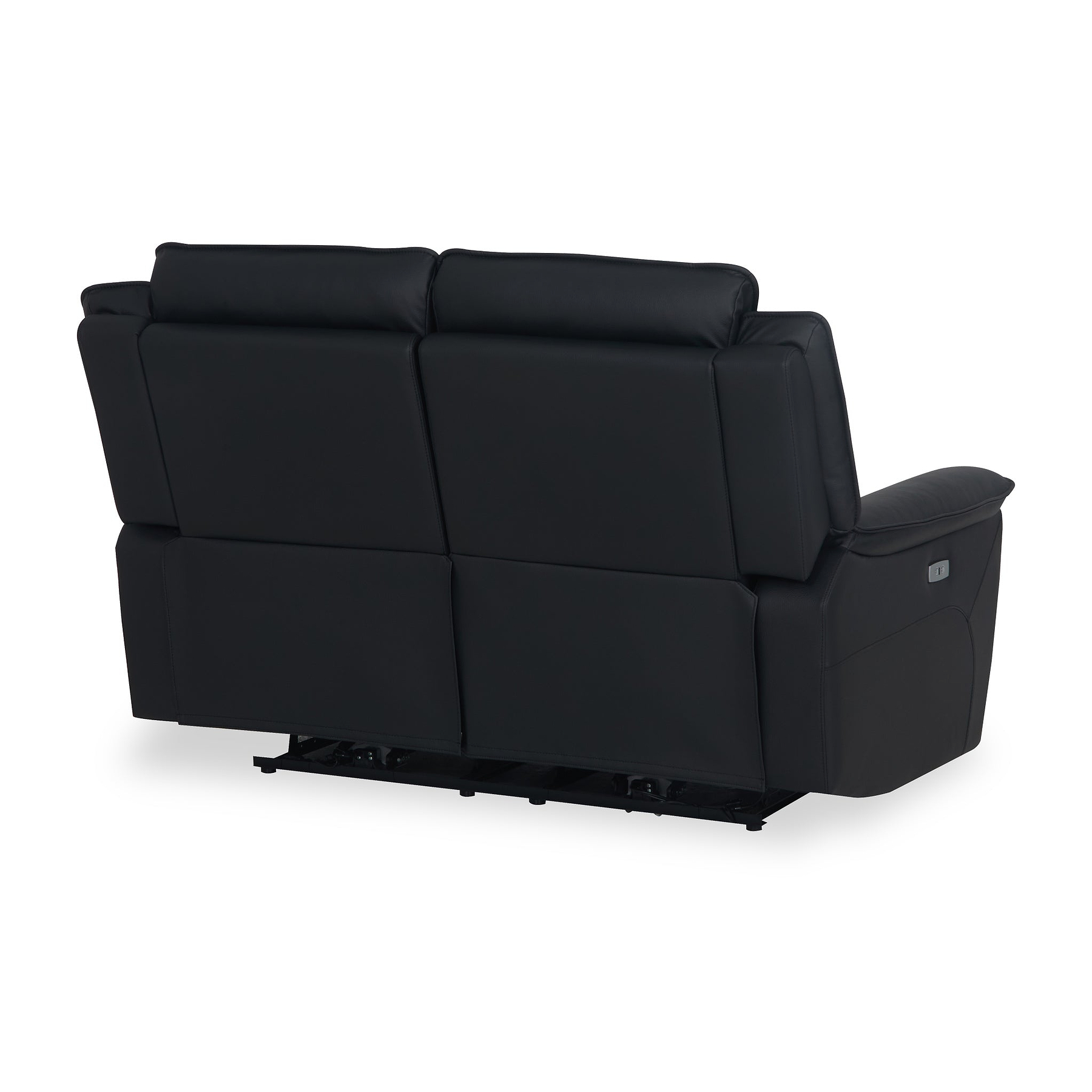 Alden Black Power Leather Recliner 2 Seater Sofa from Roseland Furniture