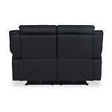 Alden Black Power Leather Recliner 2 Seater Sofa from Roseland Furniture